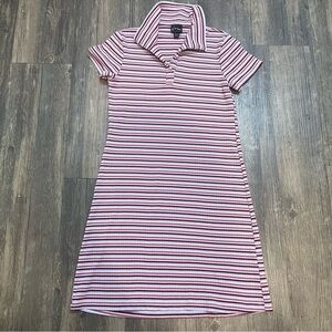 Girls Art Class Pink Strip Short Dress Size 7/8
